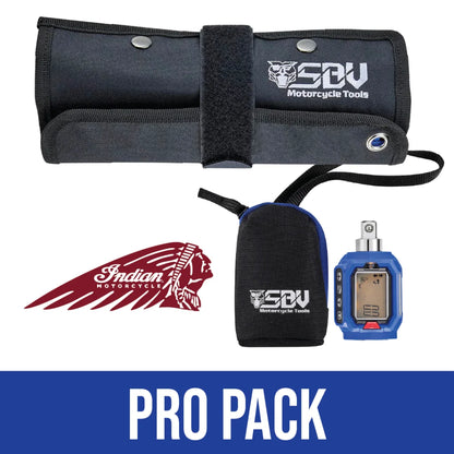 Indian Pro Pack, SBVTools tool roll with digital torque adapter