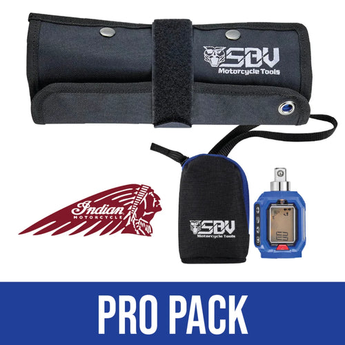 Indian Pro Pack, SBVTools tool roll with digital torque adapter