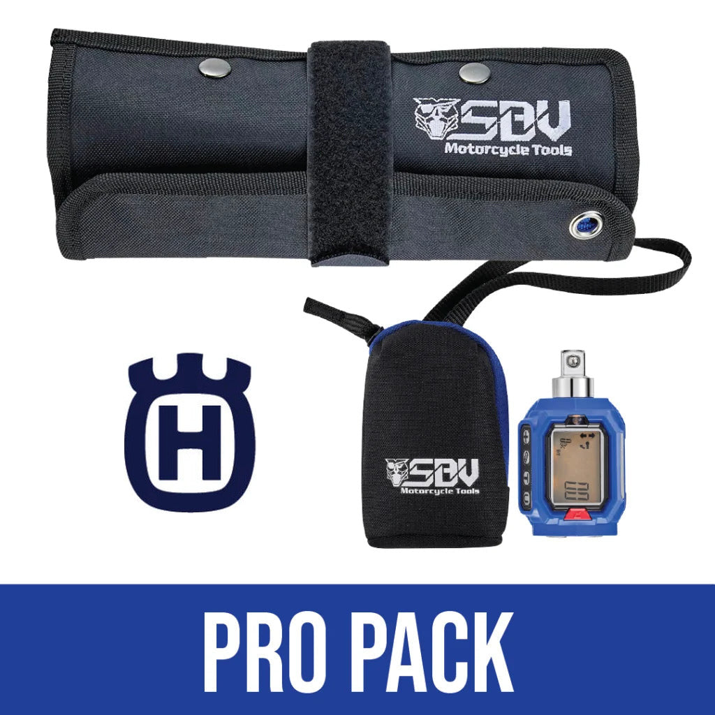Husqvarna Pro Pack, SBVTools tool roll with Add-On Pouch and digital torque adapter