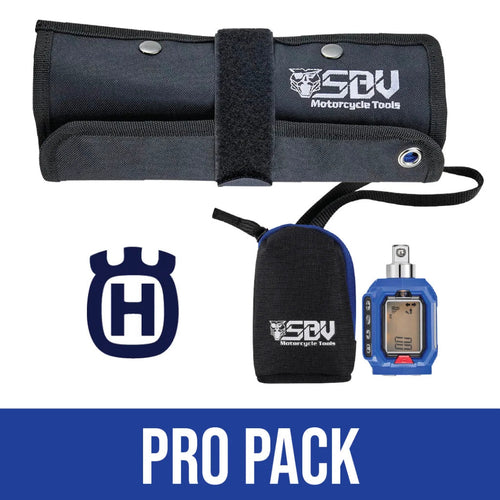 Husqvarna Pro Pack, SBVTools tool roll with Add-On Pouch and digital torque adapter